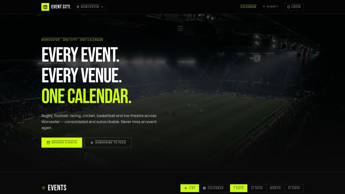 Event City — homepage