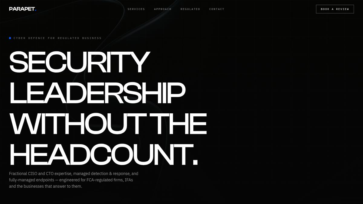 Parapet — homepage